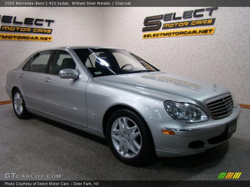 Brilliant Silver Metallic / Charcoal 2003 Mercedes-Benz S 430 Sedan