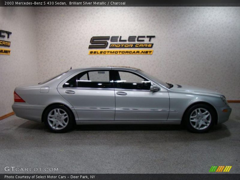 Brilliant Silver Metallic / Charcoal 2003 Mercedes-Benz S 430 Sedan