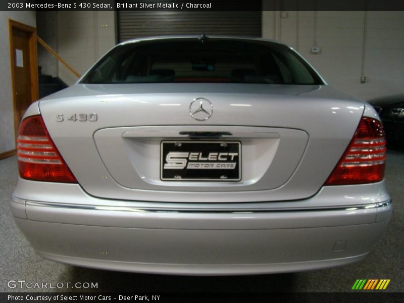 Brilliant Silver Metallic / Charcoal 2003 Mercedes-Benz S 430 Sedan