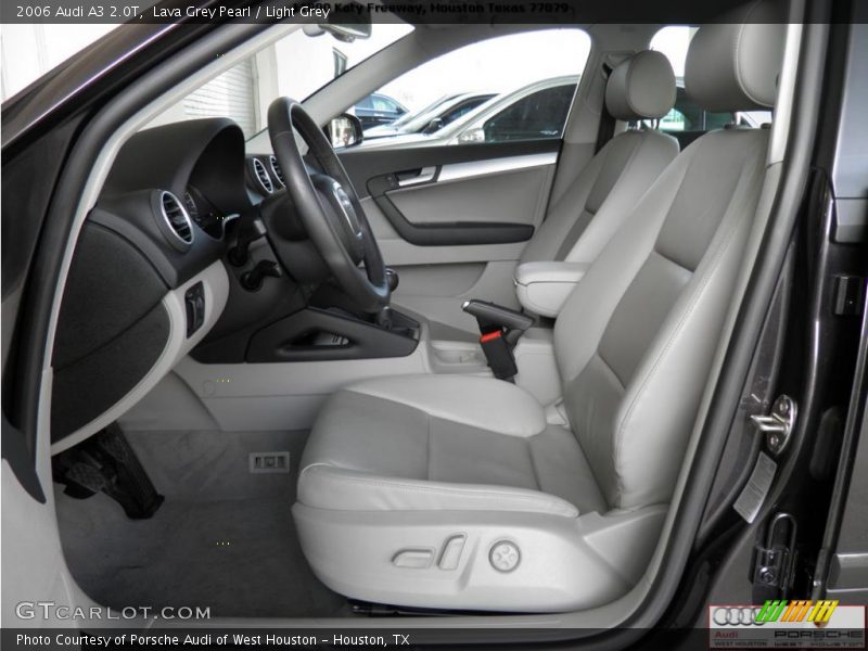 Lava Grey Pearl / Light Grey 2006 Audi A3 2.0T