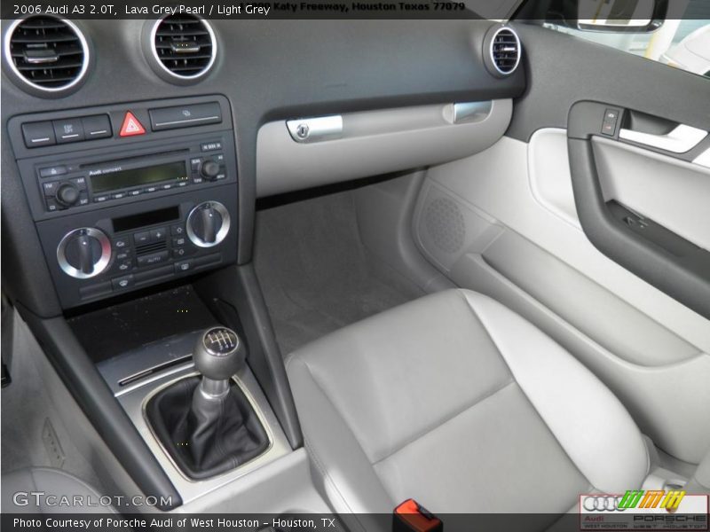 Lava Grey Pearl / Light Grey 2006 Audi A3 2.0T