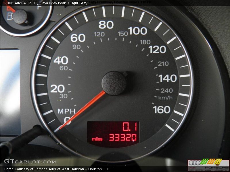 Lava Grey Pearl / Light Grey 2006 Audi A3 2.0T