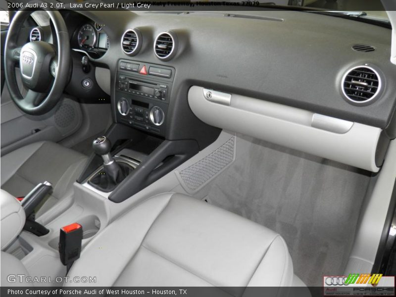 Lava Grey Pearl / Light Grey 2006 Audi A3 2.0T