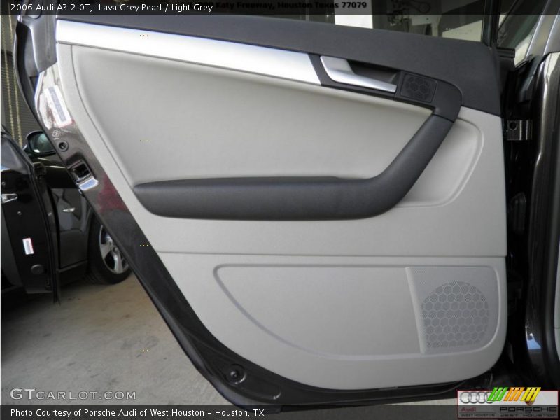 Lava Grey Pearl / Light Grey 2006 Audi A3 2.0T