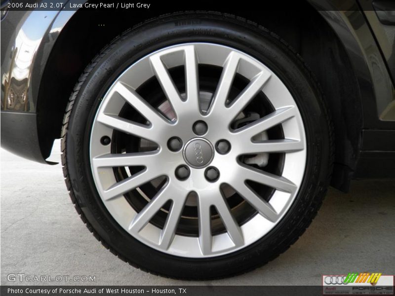 Lava Grey Pearl / Light Grey 2006 Audi A3 2.0T