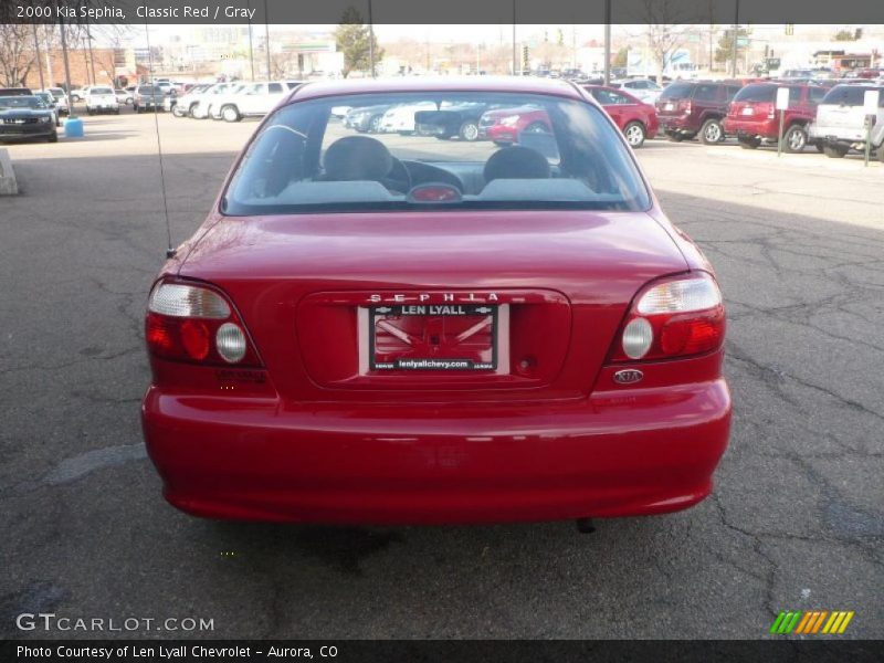 Classic Red / Gray 2000 Kia Sephia