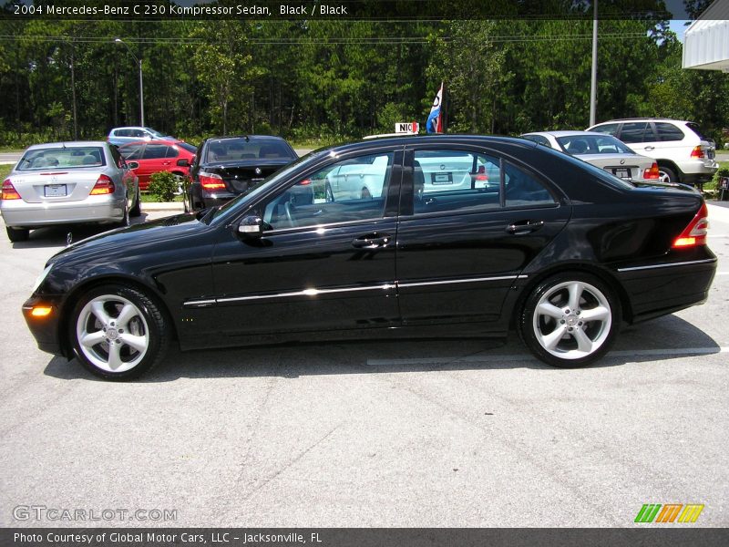 Black / Black 2004 Mercedes-Benz C 230 Kompressor Sedan