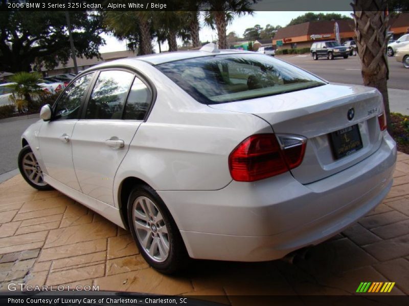 Alpine White / Beige 2006 BMW 3 Series 325i Sedan