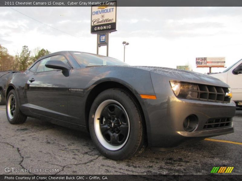 Cyber Gray Metallic / Gray 2011 Chevrolet Camaro LS Coupe