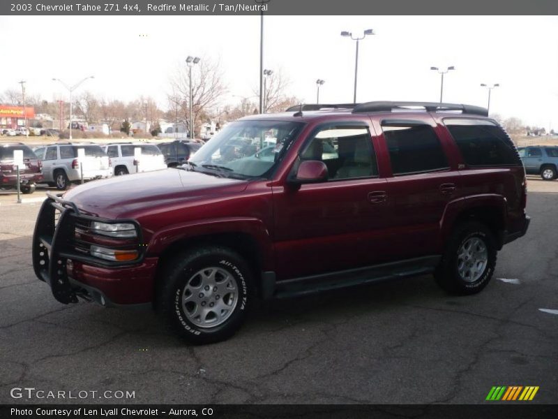 Redfire Metallic / Tan/Neutral 2003 Chevrolet Tahoe Z71 4x4