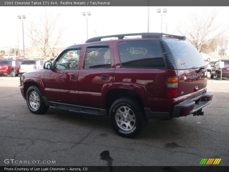 Redfire Metallic / Tan/Neutral 2003 Chevrolet Tahoe Z71 4x4