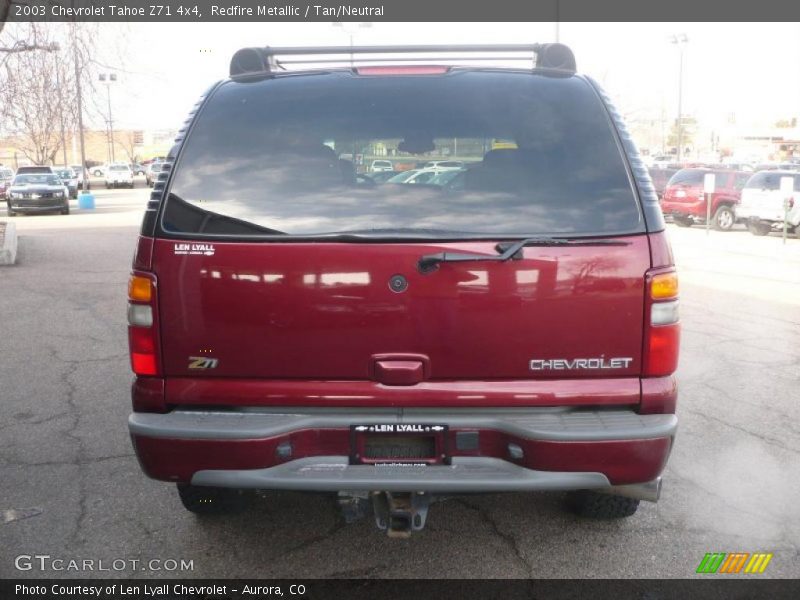 Redfire Metallic / Tan/Neutral 2003 Chevrolet Tahoe Z71 4x4