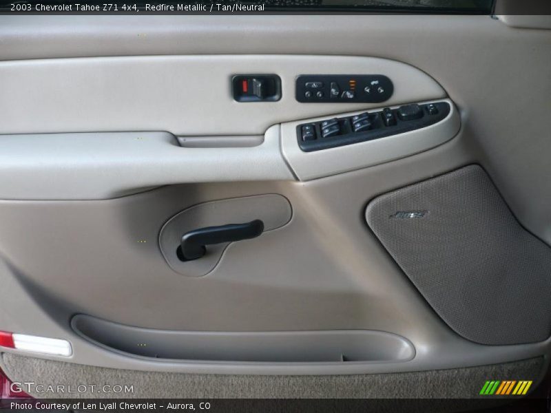 Redfire Metallic / Tan/Neutral 2003 Chevrolet Tahoe Z71 4x4