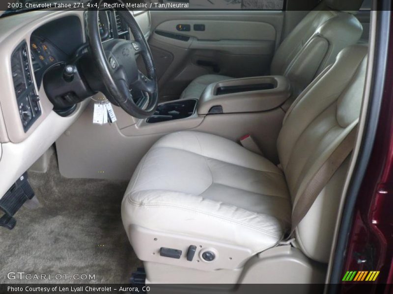 Redfire Metallic / Tan/Neutral 2003 Chevrolet Tahoe Z71 4x4