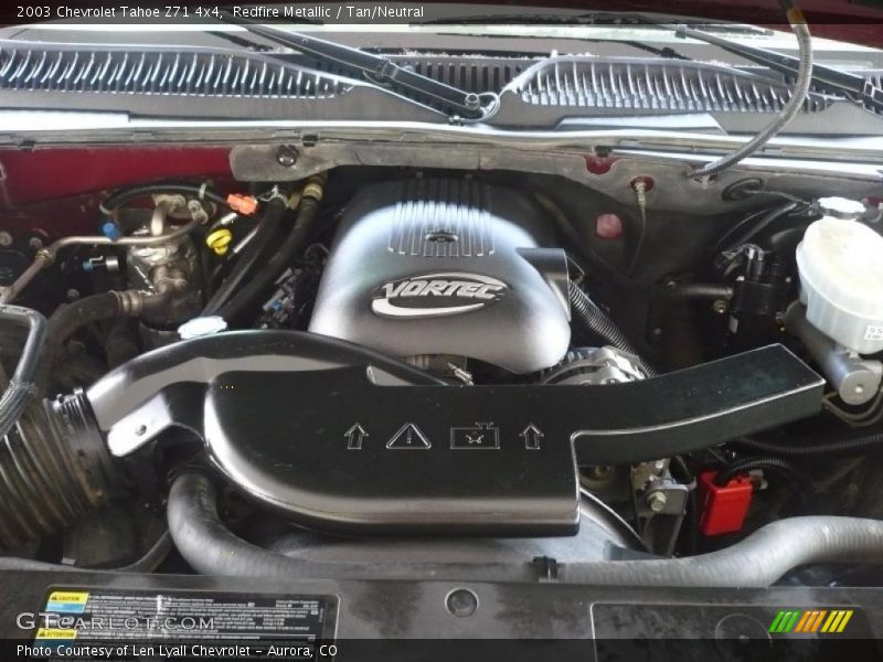 Redfire Metallic / Tan/Neutral 2003 Chevrolet Tahoe Z71 4x4