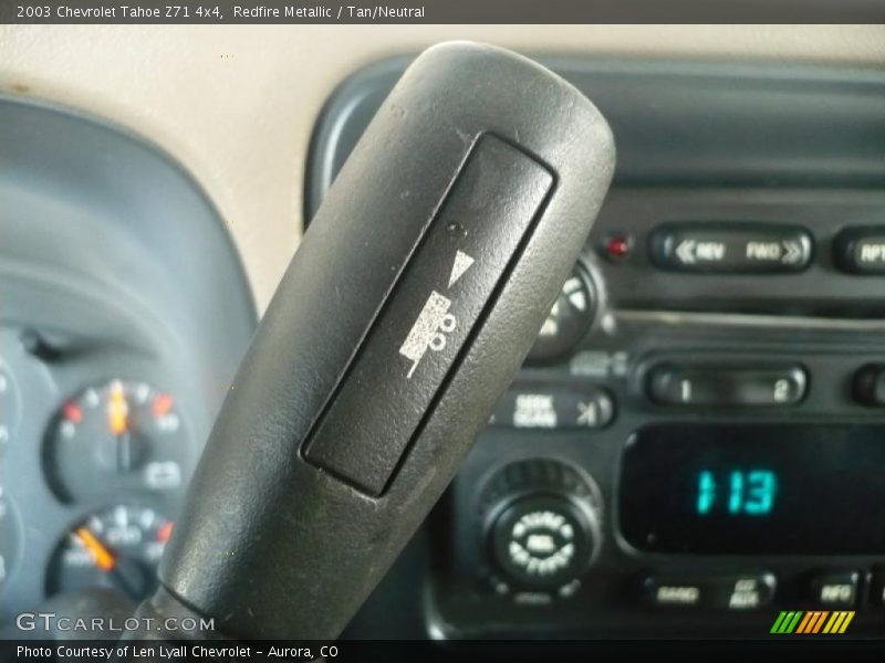 Redfire Metallic / Tan/Neutral 2003 Chevrolet Tahoe Z71 4x4