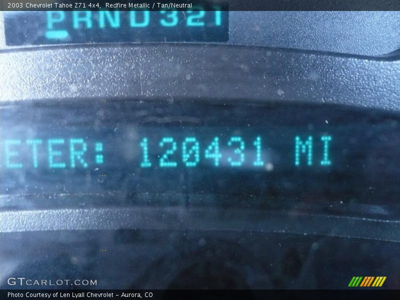 Redfire Metallic / Tan/Neutral 2003 Chevrolet Tahoe Z71 4x4