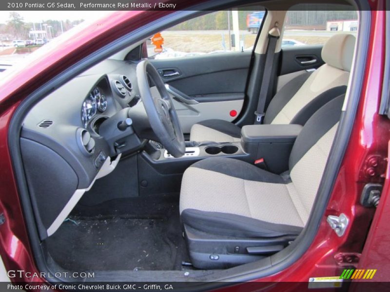 Performance Red Metallic / Ebony 2010 Pontiac G6 Sedan
