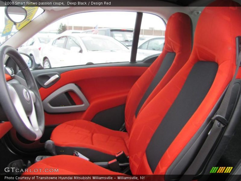  2008 fortwo passion coupe Design Red Interior