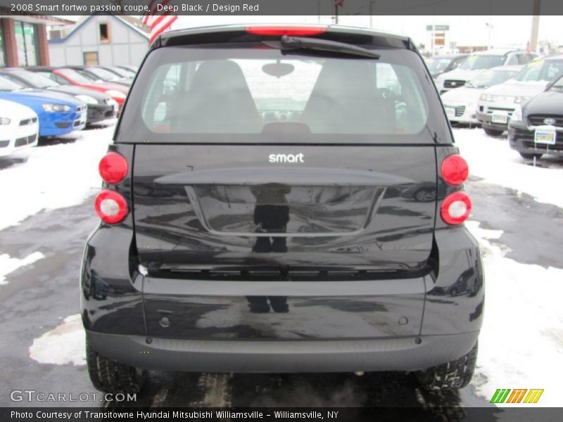 Deep Black / Design Red 2008 Smart fortwo passion coupe