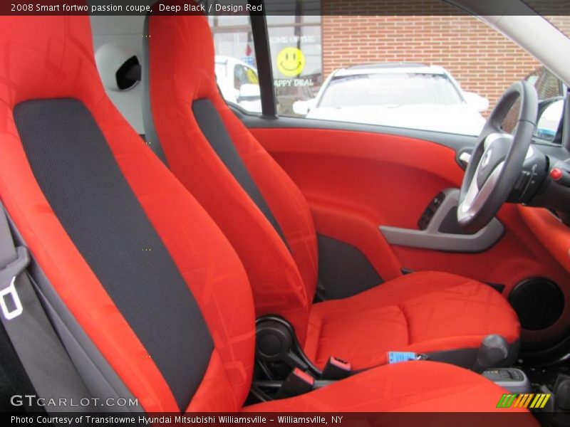  2008 fortwo passion coupe Design Red Interior