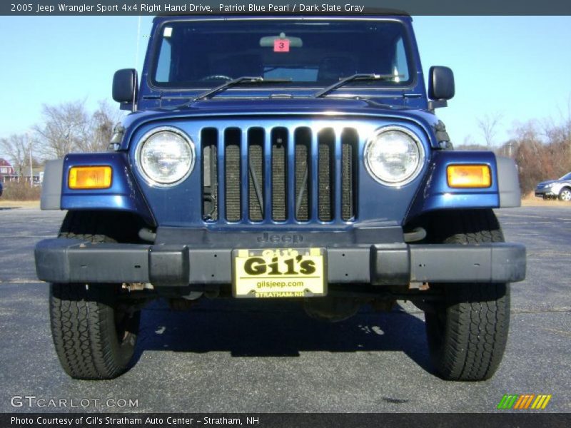 Patriot Blue Pearl / Dark Slate Gray 2005 Jeep Wrangler Sport 4x4 Right Hand Drive