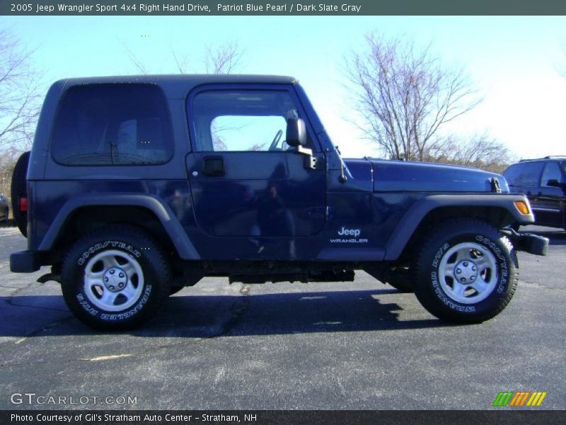 Patriot Blue Pearl / Dark Slate Gray 2005 Jeep Wrangler Sport 4x4 Right Hand Drive