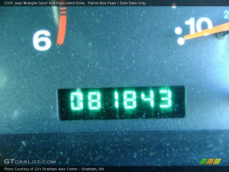 Patriot Blue Pearl / Dark Slate Gray 2005 Jeep Wrangler Sport 4x4 Right Hand Drive