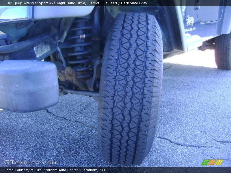 Patriot Blue Pearl / Dark Slate Gray 2005 Jeep Wrangler Sport 4x4 Right Hand Drive