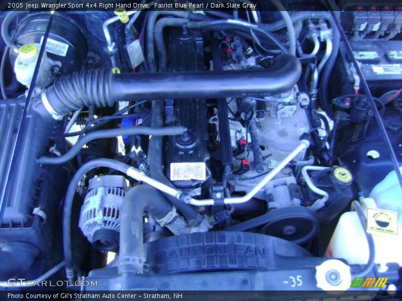  2005 Wrangler Sport 4x4 Right Hand Drive Engine - 4.0 Liter OHV 12-Valve Inline 6 Cylinder