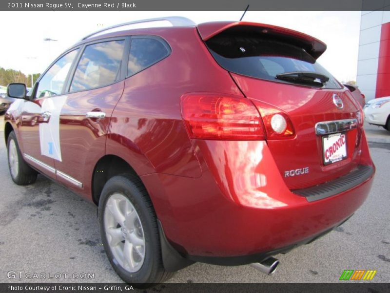 Cayenne Red / Black 2011 Nissan Rogue SV