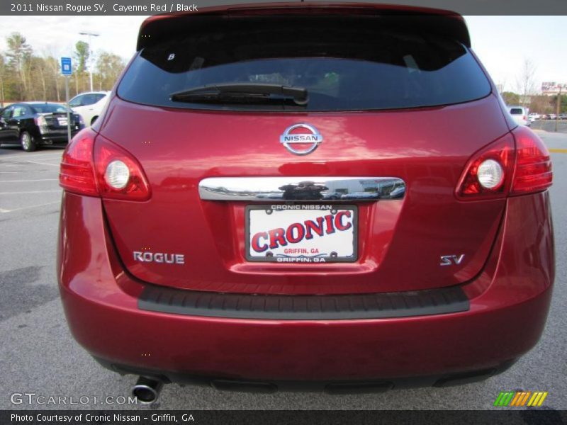 Cayenne Red / Black 2011 Nissan Rogue SV