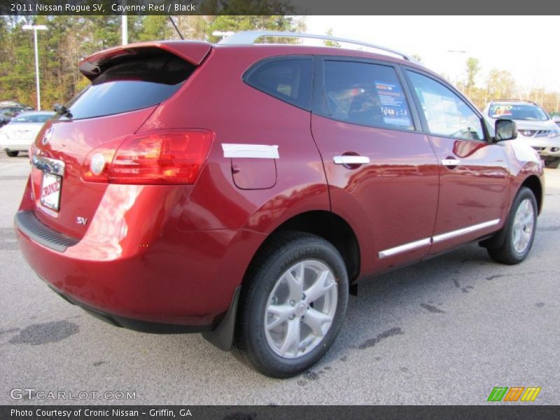 Cayenne Red / Black 2011 Nissan Rogue SV