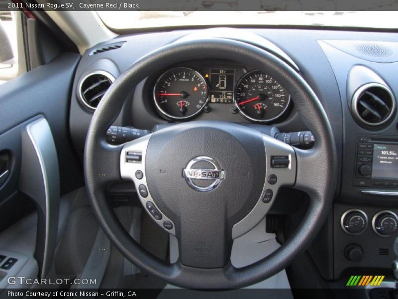 Cayenne Red / Black 2011 Nissan Rogue SV