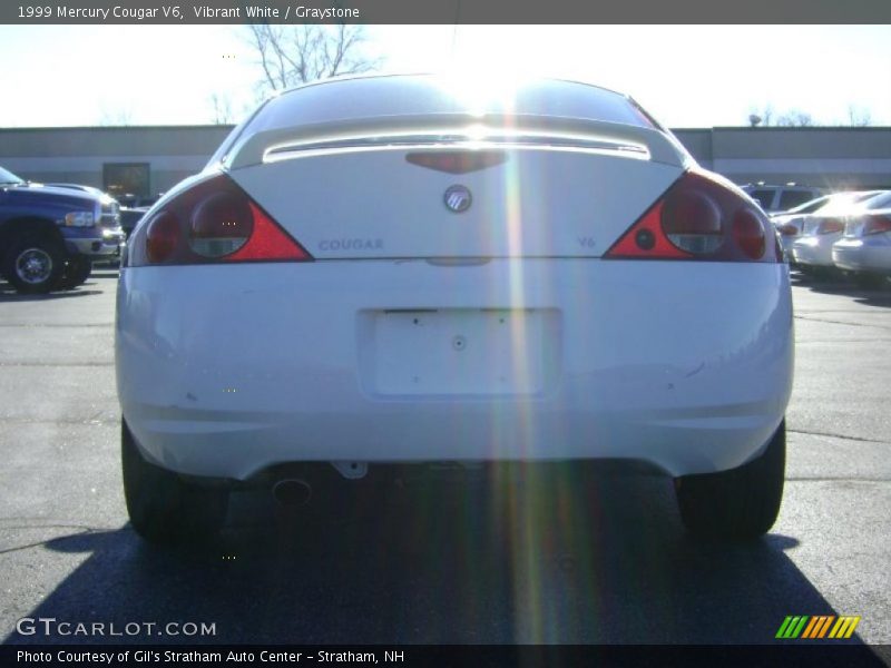 Vibrant White / Graystone 1999 Mercury Cougar V6