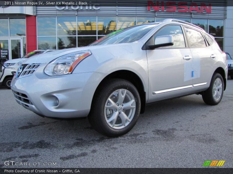 Silver Ice Metallic / Black 2011 Nissan Rogue SV