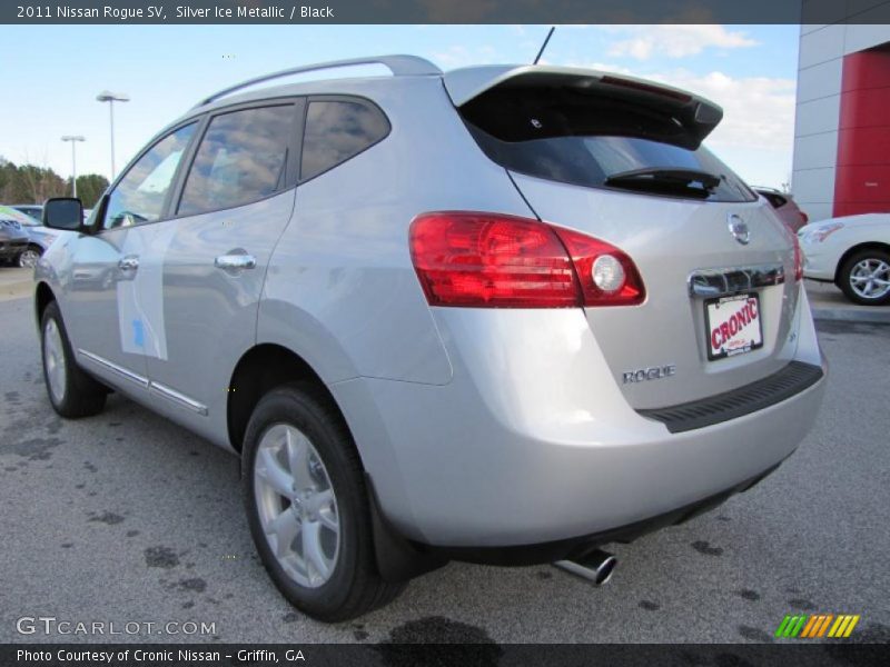 Silver Ice Metallic / Black 2011 Nissan Rogue SV
