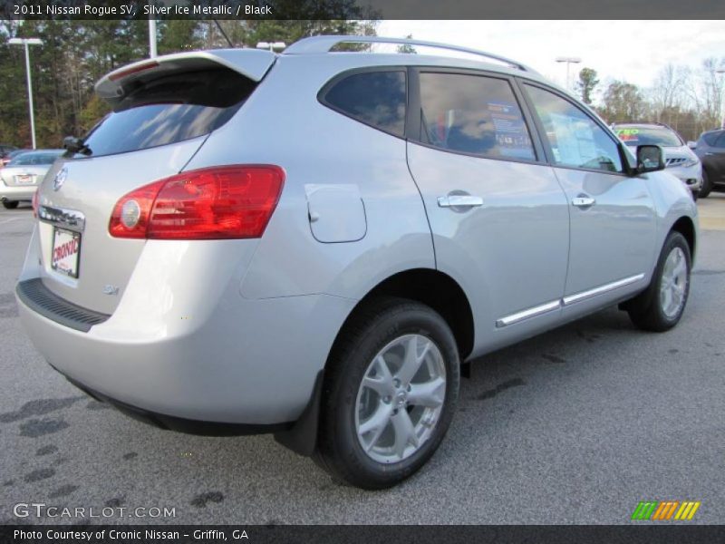 Silver Ice Metallic / Black 2011 Nissan Rogue SV