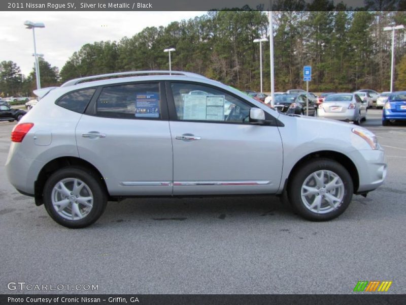 Silver Ice Metallic / Black 2011 Nissan Rogue SV