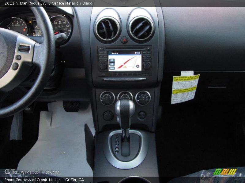 Silver Ice Metallic / Black 2011 Nissan Rogue SV