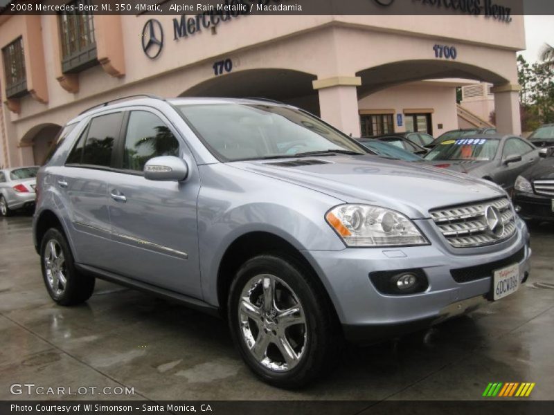 Alpine Rain Metallic / Macadamia 2008 Mercedes-Benz ML 350 4Matic