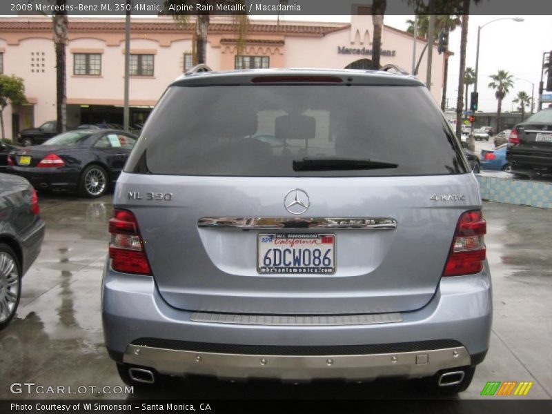 Alpine Rain Metallic / Macadamia 2008 Mercedes-Benz ML 350 4Matic