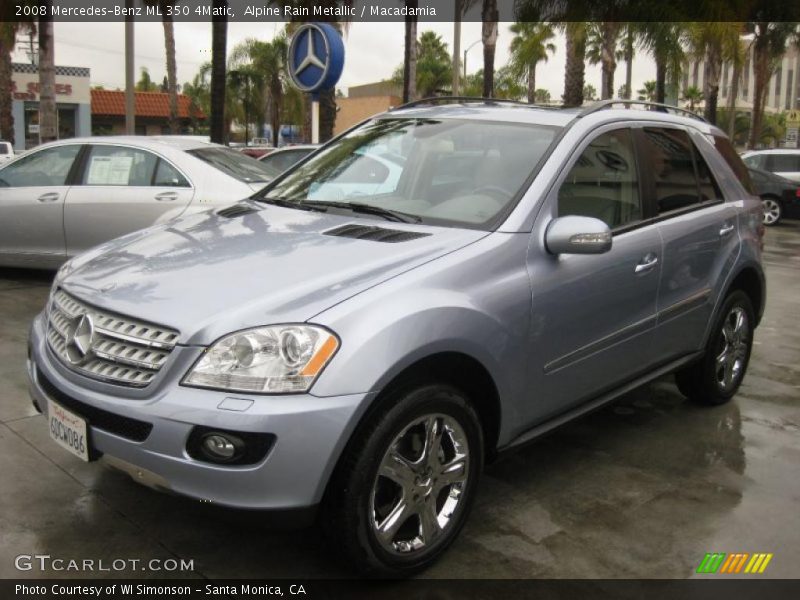 Alpine Rain Metallic / Macadamia 2008 Mercedes-Benz ML 350 4Matic