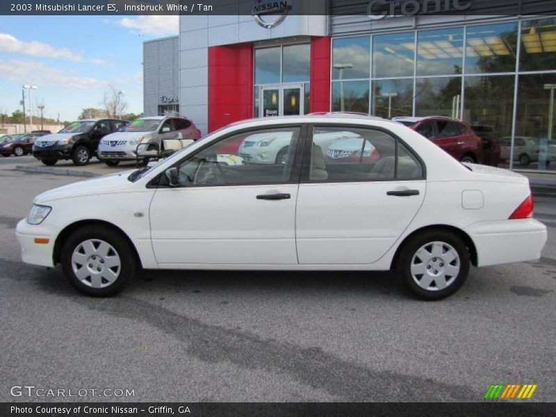 Innsbruck White / Tan 2003 Mitsubishi Lancer ES