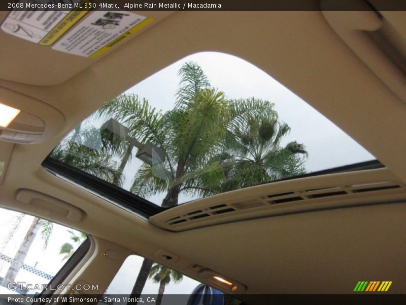 Alpine Rain Metallic / Macadamia 2008 Mercedes-Benz ML 350 4Matic