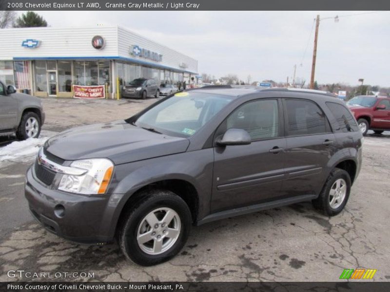 Granite Gray Metallic / Light Gray 2008 Chevrolet Equinox LT AWD