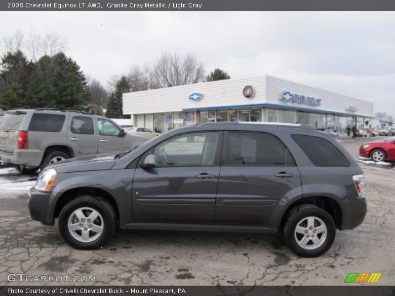 Granite Gray Metallic / Light Gray 2008 Chevrolet Equinox LT AWD