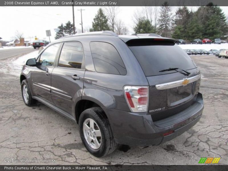 Granite Gray Metallic / Light Gray 2008 Chevrolet Equinox LT AWD