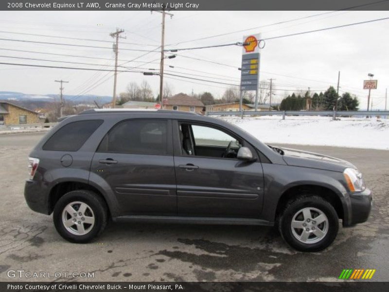 Granite Gray Metallic / Light Gray 2008 Chevrolet Equinox LT AWD