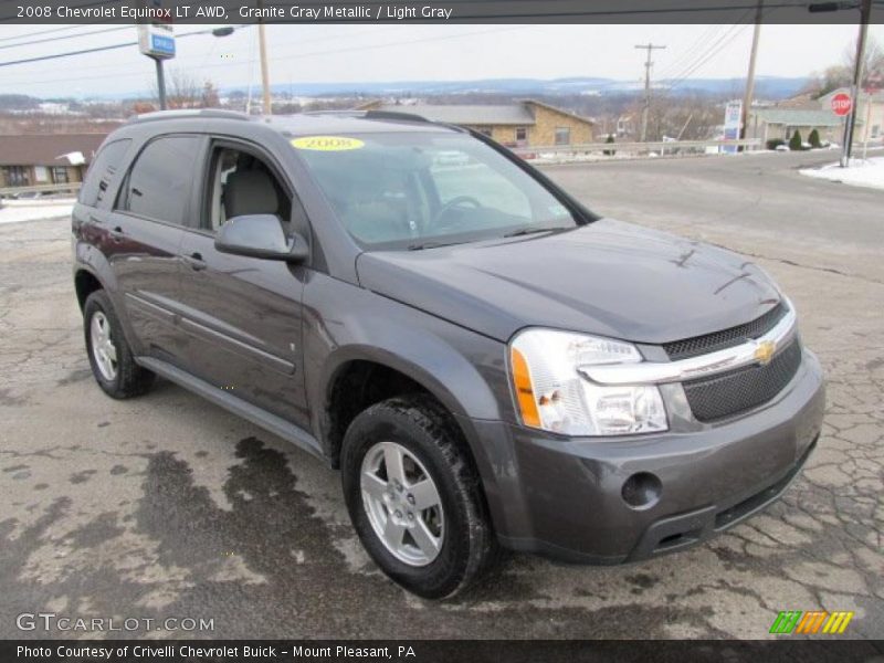 Granite Gray Metallic / Light Gray 2008 Chevrolet Equinox LT AWD